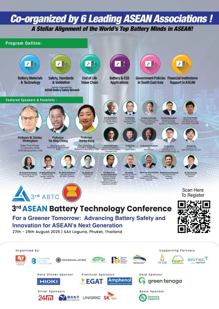 3rd ASEAN Battery Technology Conference [ABTC2025]